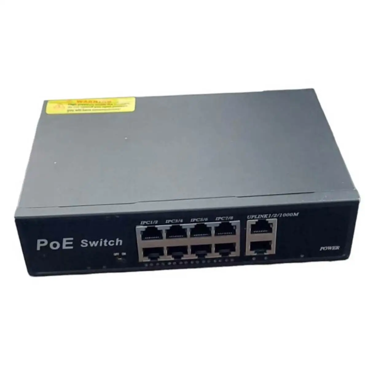 POE SWITCH 10 port (8 PORT poe 100 Mbps + 2PORT uplink 1000 Mbps)