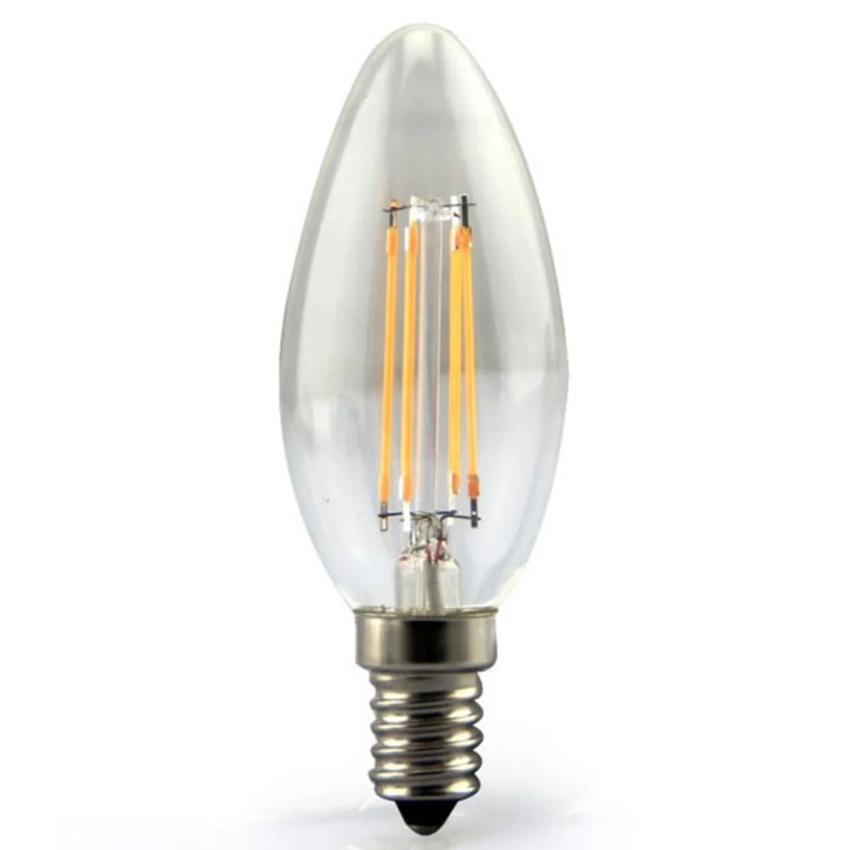 Λαμπτήρας LED E14 C35 4W Θερμό χρώμα