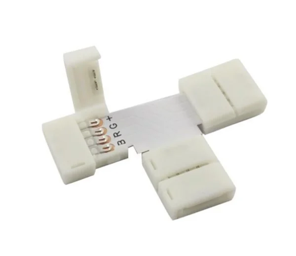 Set κονέκτορας σε σχήμα Τ για ταινία LED RGB