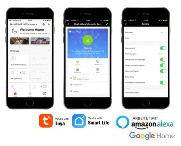 Ασύρματος συναγερμός wifi Smart Home Alarm Security System WiFi ,GSM, Tuya smart με app για κινητό - Image 7