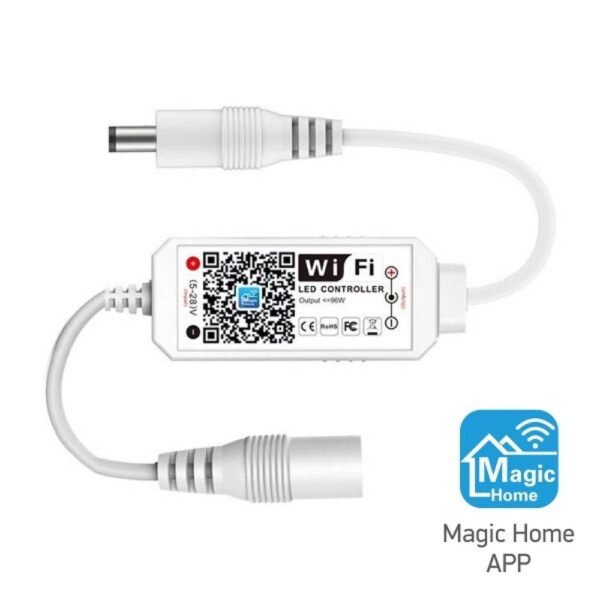 Ασύρματο Wifi controller για μονόχρωμες ταινίες 8A DC 5-24V - Image 2