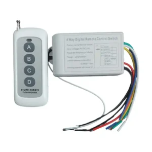 Ασύρματος δέκτης 24V 4 κανάλια με τηλεχειριστήριο