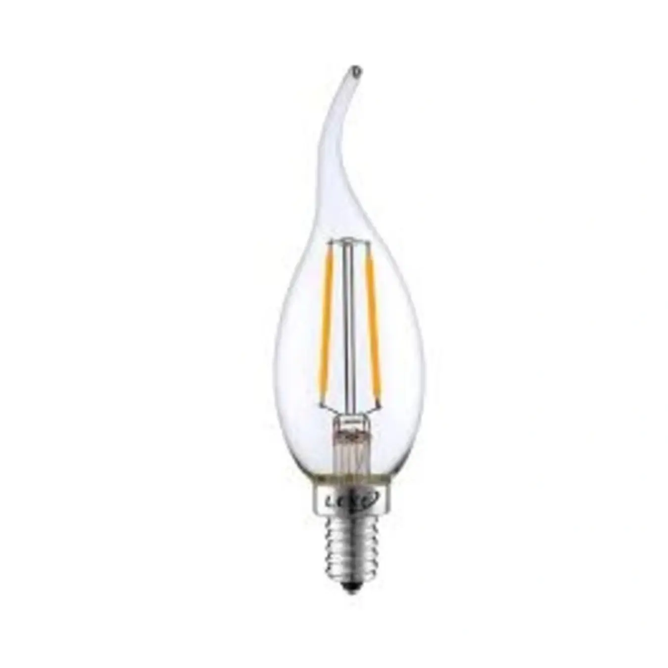 Λάμπα LED E14 C35T 2W Θερμό, Filament, κερί