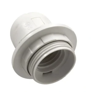 Πλαστικό ντουί Ε27 με ροδέλα λευκό