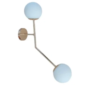 Φωτιστικό τοίχου - απλίκα Serenity 28 με 2 λάμπες G9 σε χρυσό γυαλιστερό