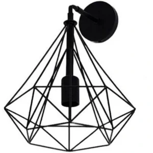Φωτιστικό τοίχου - Απλίκα με διαμάντι 25cm σε μαύρο χρώμα Nitorio 48