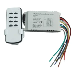 Ασύρματος δέκτης 220V 6 κανάλια με τηλεχειριστήριο