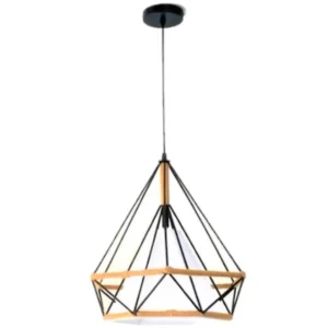 Κρεμαστό φωτιστικό οροφής διαμάντι 25cm με σκοινί και άσπρο κάλυμμα E27 C10 CICLIORW1250 Nitorio 33