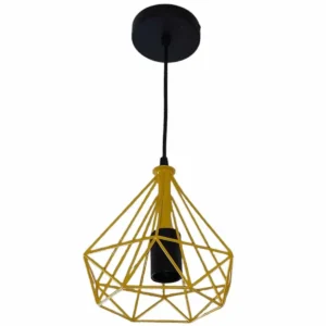 Κρεμαστό φωτιστικό οροφής διαμάντι σε κίτρινο χρώμα 20cm Ε27 CICLIOYELLOW1200 Nitorio 66