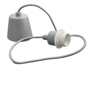 Κρεμαστό φωτιστικό οροφής Ε27 γκρι βιδωτό