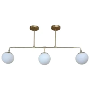 Κρεμαστό φωτιστικό οροφής πολύφωτο 3 λάμπες G9 σε χρυσό ματ χρώμα Serenity 41