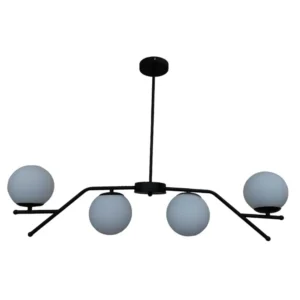 Κρεμαστό φωτιστικό οροφής πολύφωτο 4 λάμπες G9 σε μαύρο χρώμα Serenity 1