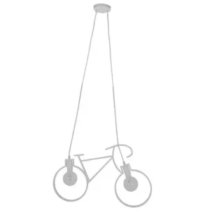 Κρεμαστό φωτιστικό οροφής σε σχήμα ποδηλάτου σε άσπρο χρώμα E27 C10 BIKEW