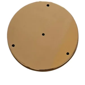 Ροζέτα για κρεμαστά φωτιστικά στρογγυλή 30cm με 3 τρύπες σε χρυσό χρώμα