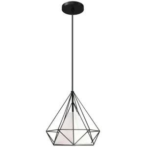 Φωτιστικό κρεμαστό οροφής διαμάντι 25cm με άσπρο κάλυμμα E27 C10 CICLIO1W250 Nitorio 2