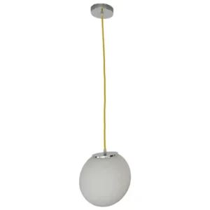 Φωτιστικό οροφής σφαιρικό με κίτρινο καλώδιο με γλόμπο 20 εκατοστά Aura 2