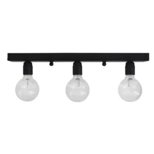 Φωτιστικό οροφής τριπλό (με 3 ντουί) σε μαύρο χρώμα E27 R50 CONE3