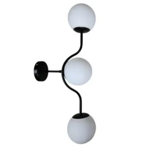 Φωτιστικό τοίχου – Απλίκα σε μαύρο χρώμα με 3 μπάλες και λάμπα g9 Serenity 72
